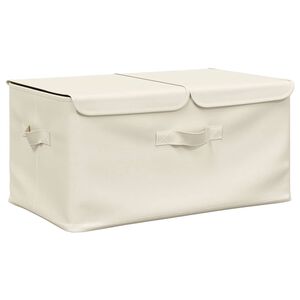 vidaXL &Uacute;ložn&yacute; box textil 50 x 30 x 25 cm kr&eacute;mov&yacute;