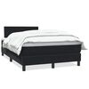 vidaXL Box spring postel s matrac&iacute; čern&aacute; 120x210 cm samet