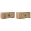 vidaXL N&aacute;stěnn&yacute; TV skř&iacute;ňov&yacute; set 2 pcs Artisanov&yacute; dub kompozitn&iacute; dřevo