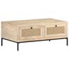 vidaXL Konferenčn&iacute; stolek 90x50x37 cm masivn&iacute; mangovn&iacute;k př&iacute;rodn&iacute; r&aacute;kos