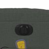 vidaXL Elektrické masážní polohovací křeslo tmavě šedé textil