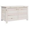 vidaXL Zahradní box na podušky bílý 100 x 50 x 56 cm masivní jedle