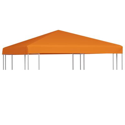 vidaXL Náhradní střecha na altán 310 g/m² 3 x 3 m oranžová