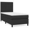 vidaXL Box spring postel s matrac&iacute; čern&aacute; 80 x 200 cm uměl&aacute; kůže