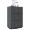 vidaXL Skříň highboard šedá 67 x 40 x 108,5 cm masivní borové dřevo