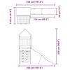 vidaXL Dětsk&eacute; hři&scaron;tě na zahradu masivn&iacute; dřevo douglasky
