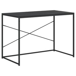 vidaXL Poč&iacute;tačov&yacute; stůl čern&yacute; 110 x 60 x 70 cm kompozitn&iacute; dřevo