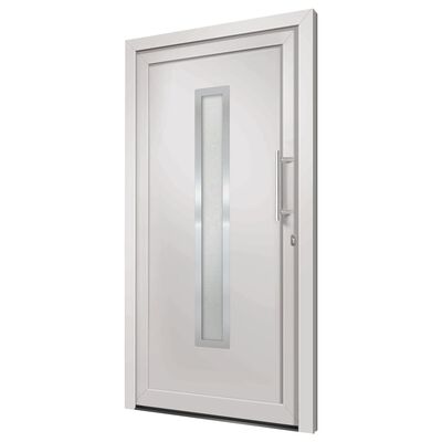 vidaXL Vchodové dveře bílé 108 x 200 cm