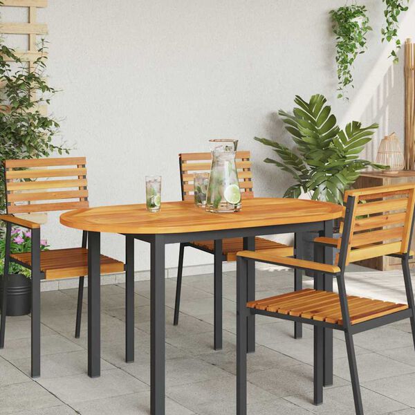 vidaXL Deska stolu Př&iacute;rodn&iacute; olej 120 x 70 x 2 cm Masivn&iacute; ak&aacute;tov&eacute; dřevo