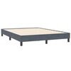 vidaXL Box spring postel s matrac&iacute; tmavě &scaron;ed&aacute; 140x210 cm samet