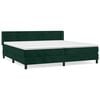 vidaXL Box spring postel s matrac&iacute; tmavě zelen&aacute; 200x200 cm samet