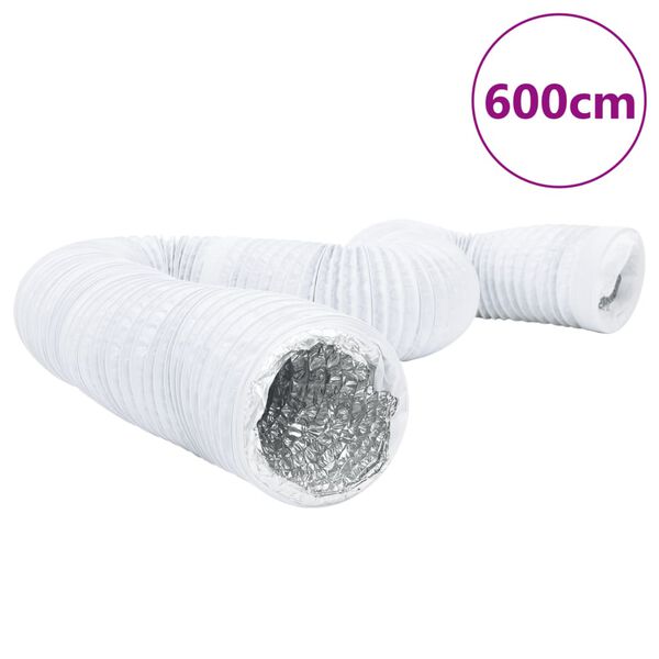 vidaXL Ventilačn&iacute; potrub&iacute; hlin&iacute;k a PVC 6 m &Oslash; 20 cm