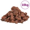 vidaXL Sopečn&eacute; kameny 10 kg červen&eacute; 1&ndash;2 cm