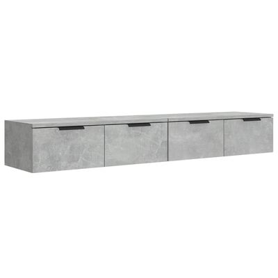 vidaXL Nástěnné skříňky 2 ks betonově šedé 68x30x20cm kompozitní dřevo