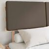 vidaXL R&aacute;m postele s čalouněn&yacute;m čelem s čelo Taupe 140 x 190 cm
