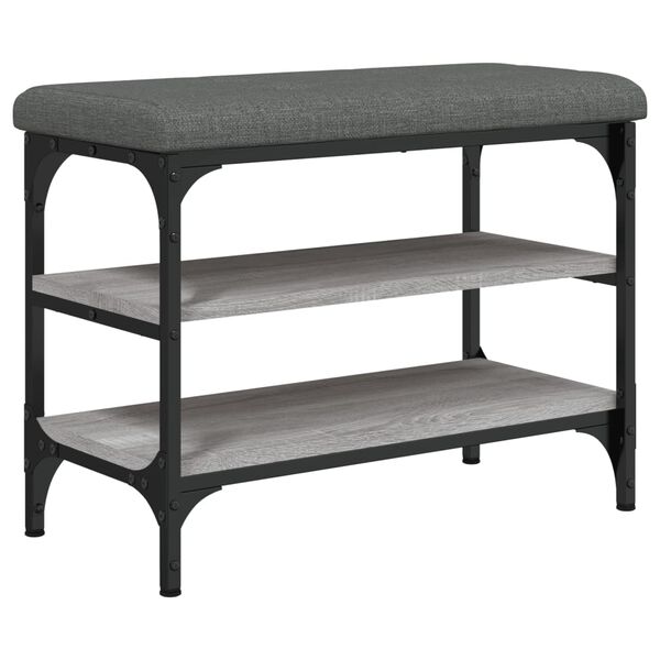 vidaXL Lavice s botn&iacute;kem &scaron;ed&aacute; sonoma 62 x 32 x 47 cm kompozitn&iacute; dřevo