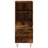 vidaXL Skř&iacute;ň highboard kouřov&yacute; dub 34,5 x 34 x 180 cm kompozitn&iacute; dřevo