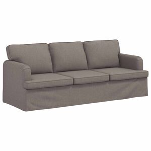 vidaXL Pohovka Taupe 201 x 80 x 85 cm textil