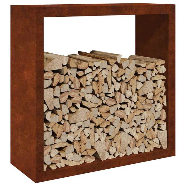 vidaXL Stojan na palivov&eacute; dřevo 100x40x100 cm povětrnostně odoln&aacute; ocel