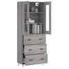 vidaXL Skř&iacute;ň highboard &scaron;ed&aacute; sonoma 69,5 x 34 x 180 cm kompozitn&iacute; dřevo