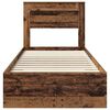 vidaXL R&aacute;m postele s čelo Star&eacute; dřevo 100 x 200 cm kompozitn&iacute; dřevo