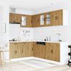 vidaXL 11d&iacute;ln&aacute; sada kuchyňsk&yacute;ch skř&iacute;něk "Kalmar" dub artisan kompozit