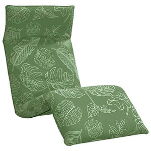 vidaXL Skl&aacute;dac&iacute; leh&aacute;tko, vzorem listů, 175x54x8,5 cm, oxfordsk&aacute; l&aacute;tka