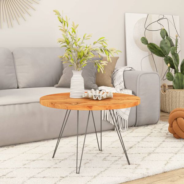 vidaXL Stoln&iacute; deska &Oslash; 60 x 3,8 cm kulat&aacute; masivn&iacute; ak&aacute;ciov&eacute; dřevo