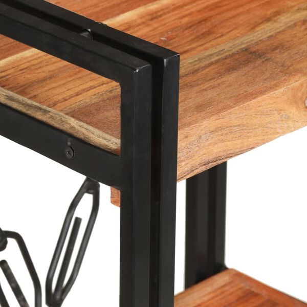 vidaXL Knihovna se 3 policemi 60 x 30 x 80 cm masivn&iacute; ak&aacute;ciov&eacute; dřevo