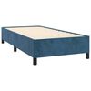 vidaXL Box spring postel s matrac&iacute; tmavě modr&aacute; 90x200 cm samet