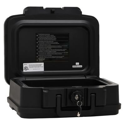 vidaXL Bezpečnostní schránka černá 38 x 32,5 x 16,5 cm