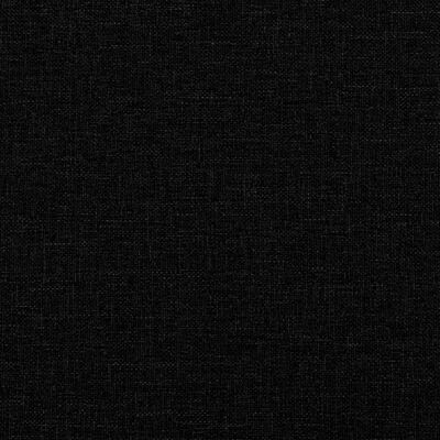 vidaXL 2místná rozkládací pohovka s podnožkou černá textil