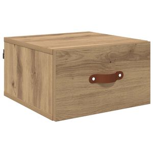 vidaXL N&aacute;stěnn&aacute; nočn&iacute; skř&iacute;ňka 35 x 35 x 20 cm kompozitn&iacute; dřevo