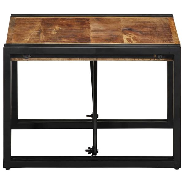 vidaXL Konferenčn&iacute; stolek 50x50x35 cm Masivn&iacute; surov&eacute; dřevo Mango