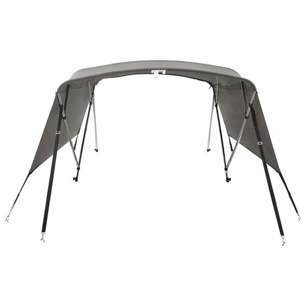 vidaXL Bimini stř&iacute;&scaron;ka se 4 oblouky a bočnicemi 243x(230&ndash;244)x137 cm