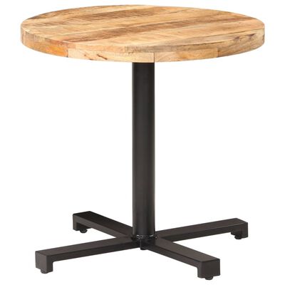 vidaXL Bistro stůl kulatý Ø 80 x 75 cm hrubé mangovníkové dřevo
