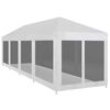 vidaXL Party stan s 10 bočn&iacute;mi stěnami ze s&iacute;ťoviny 12 x 3 m