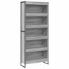 vidaXL Knihovna 80 x 30 x 189,5 cm Kompozitn&iacute; dřevo &Scaron;ed&aacute; Sonoma