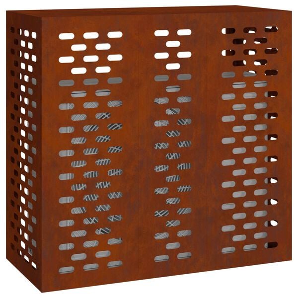 vidaXL Ochrana klimatizace Rezav&aacute; 110 x 50 x 105 cm