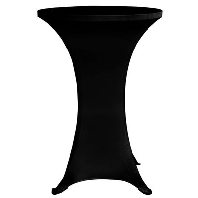 vidaXL Návleky na koktejlový stůl Ø 70 cm černé strečové 4 ks