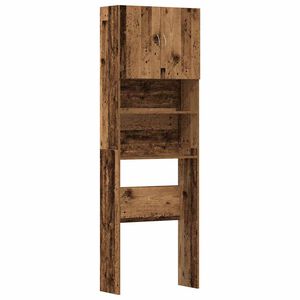 vidaXL Skř&iacute;ňka na pračku Old Wood 64x24x190 cm Dřevěn&aacute; konstrukce