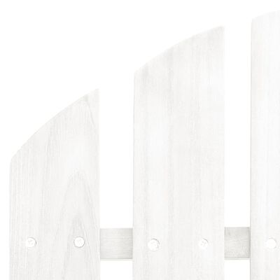 vidaXL Zahradní křeslo s podnožkou dřevěné bílé