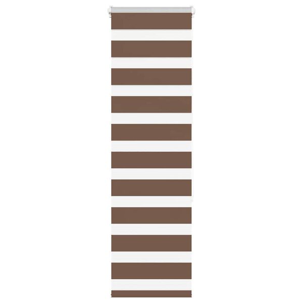 vidaXL Zebra roleta hněd&aacute; 45x150 cm &scaron;&iacute;řka l&aacute;tky 40,9 cm polyester