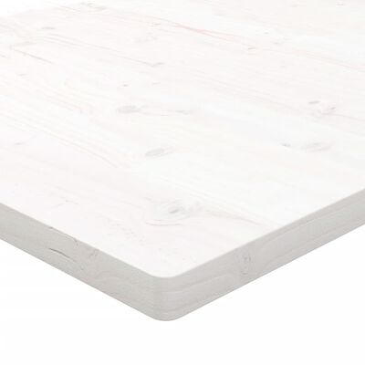 vidaXL Stolní deska bílá 50x50x2,5 cm masivní borové dřevo čtvercová