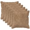 vidaXL Pol&scaron;t&aacute;ř 6 ks HOUTEN Taupe 30 x 30 cm Mikrovl&aacute;knov&aacute; fleece