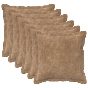 vidaXL Pol&scaron;t&aacute;ř 6 ks HOUTEN Taupe 30 x 30 cm Mikrovl&aacute;knov&aacute; fleece