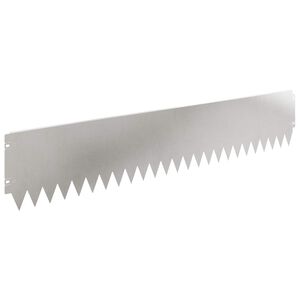 vidaXL Okraj tr&aacute;vn&iacute;ku 10 pcs 103 x 20 cm Ocel Stř&iacute;brn&aacute;
