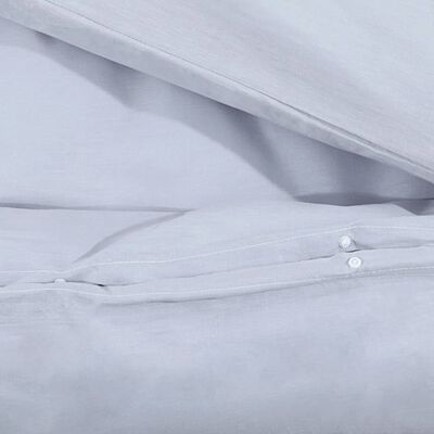 vidaXL Sada ložního prádla šedá 135 x 200 cm lehké mikrovlákno