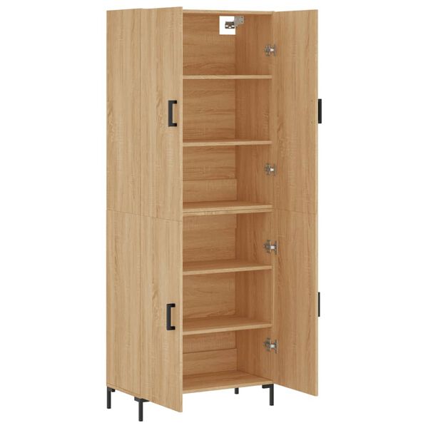 vidaXL Skř&iacute;ň highboard dub sonoma 69,5 x 34 x 180 cm kompozitn&iacute; dřevo