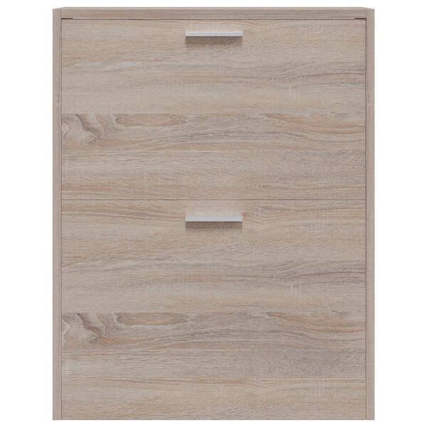 Dřevěn&yacute; botn&iacute;k se 2 přihr&aacute;dkami vzhled dubu